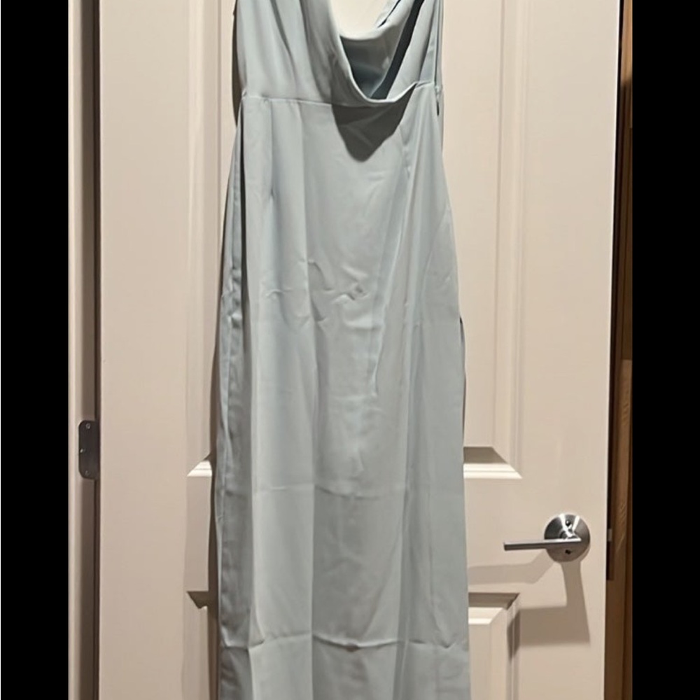 Elegant Women's Dress in Light Blue
